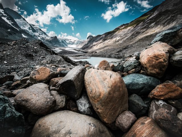 Exploring the cold mountains on summer time